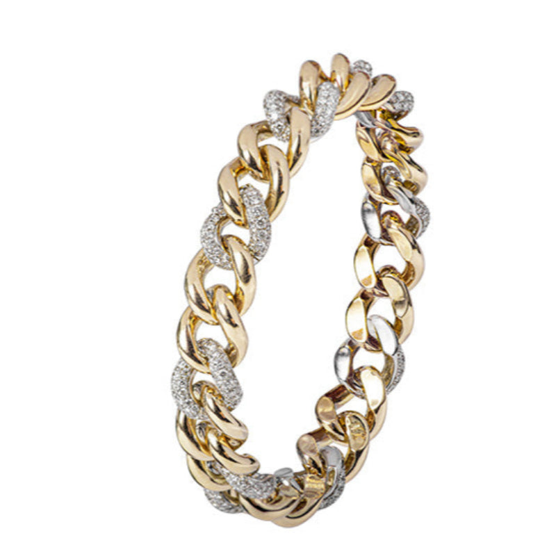 Bracciale oro giallo e diamanti