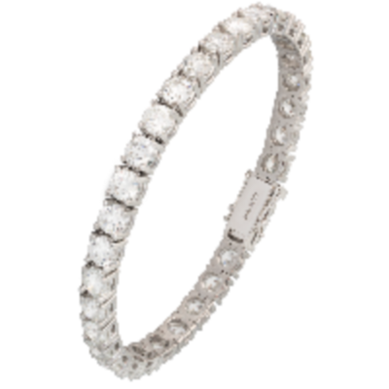 Bracciale oro bianco e diamanti