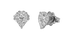 Orecchini goccia oro bianco e diamanti