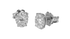 Orecchini ovale oro bianco e diamanti