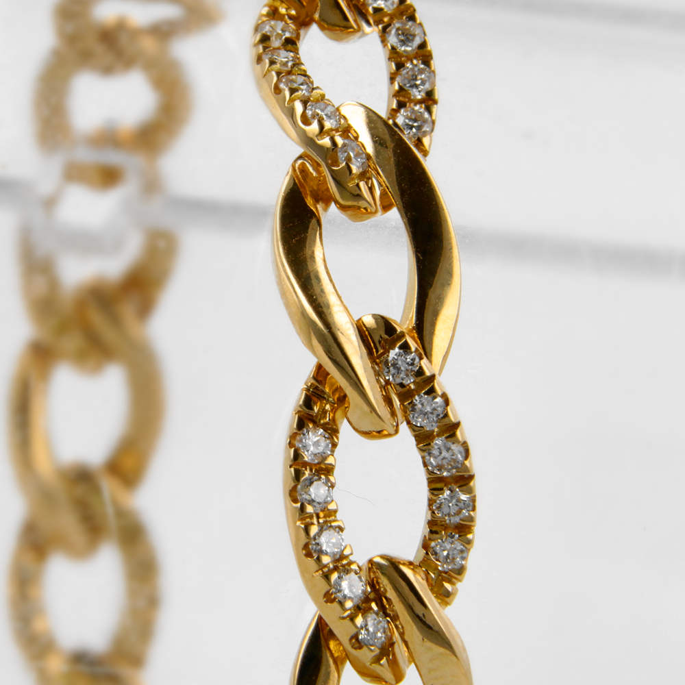 Bracciale in oro giallo e Diamanti