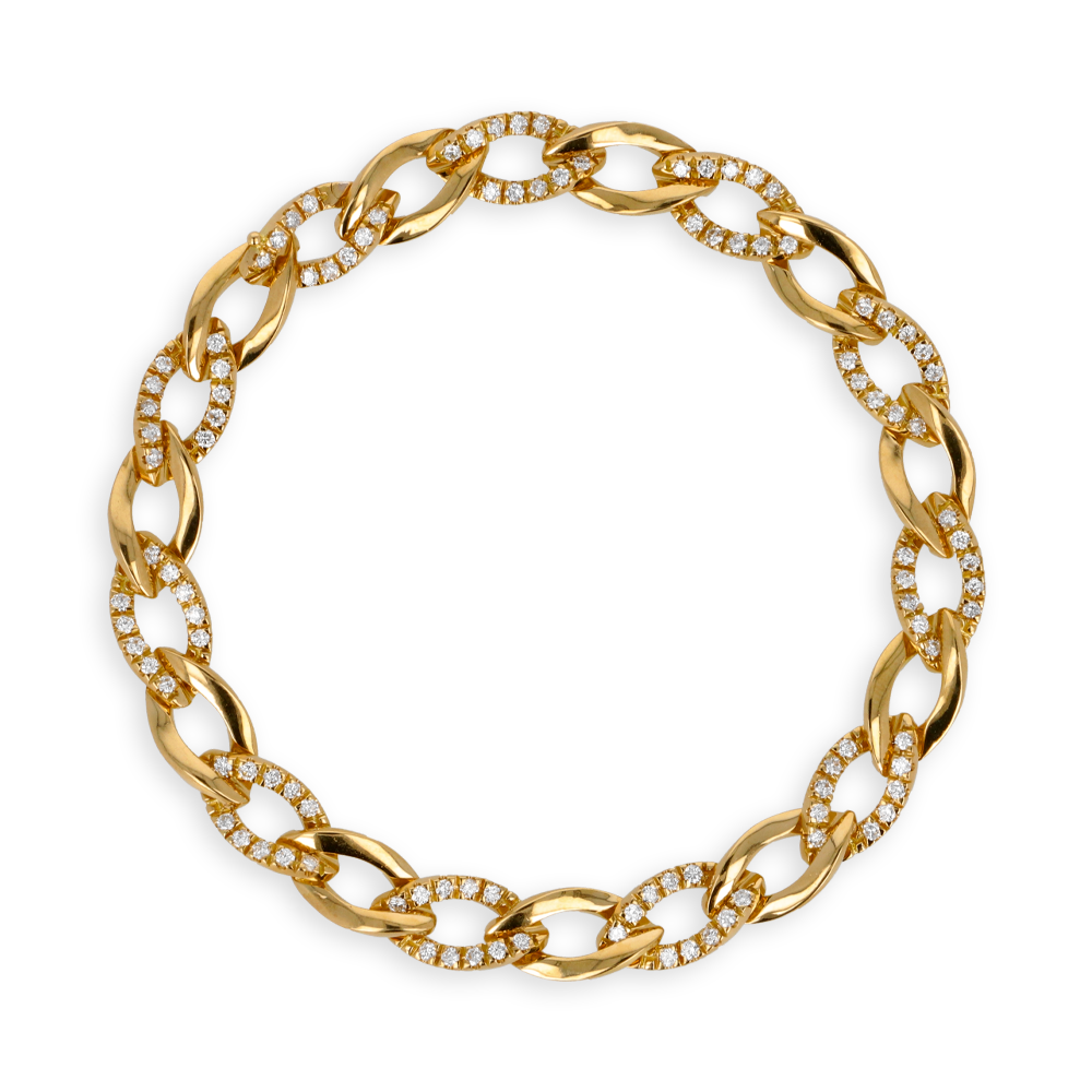 Bracciale in oro giallo e Diamanti