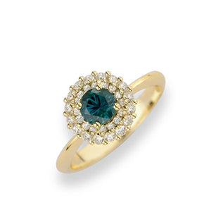 Anello Contorno Oro 18K Diamanti e Smeraldo - Namuri - Il nostro modo di dire amore