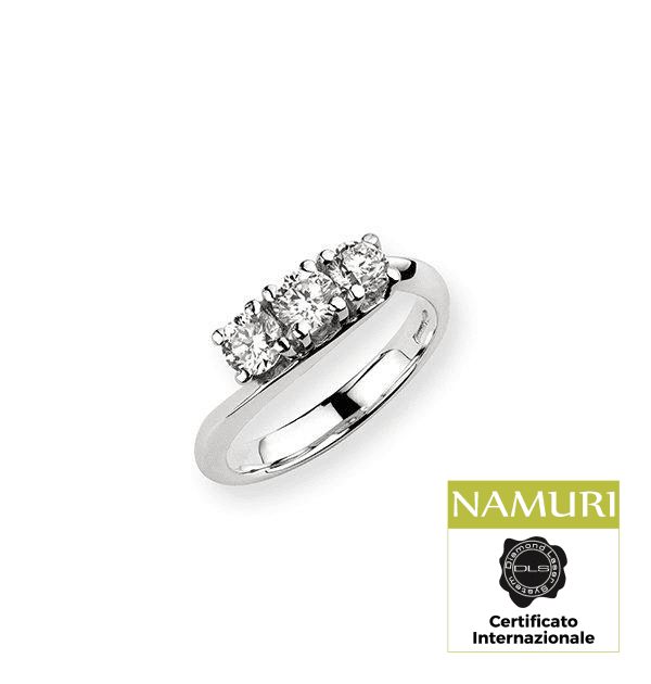 Anello Trilogy Oro 18K e Diamanti G/VS - Namuri - Il nostro modo di dire amore