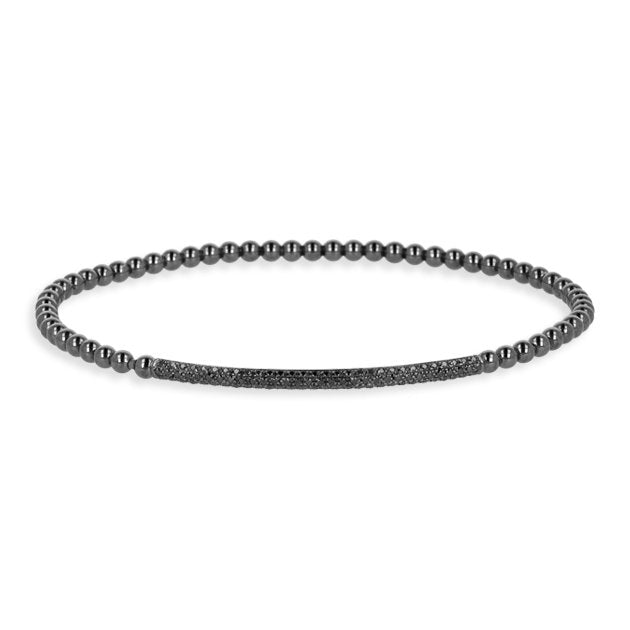 Bracciale Palline in Oro Nero 18K e Diamanti Neri - Namuri - Il nostro modo di dire amore