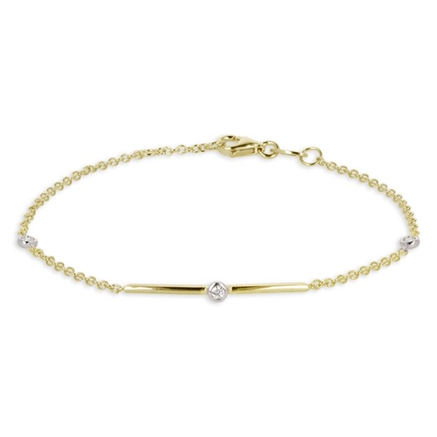 Bracciale Semirigido Oro Giallo/Bianco 18K e Diamanti - Namuri - Il nostro modo di dire amore