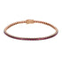 Bracciale Tennis Diva Donna Oro Rosa 18K e Rubini - Namuri - Il nostro modo di dire amore