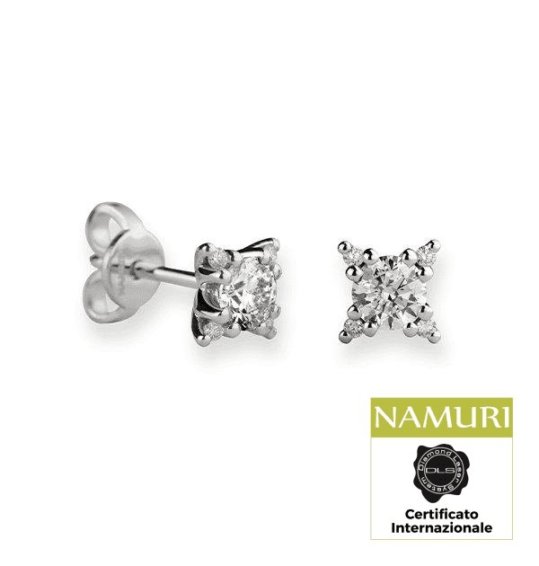 Orecchini in Oro 18K e Diamanti G/VS - Namuri - Il nostro modo di dire amore