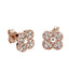 Orecchini Quadrifoglio Oro Rosa 18K e Diamanti